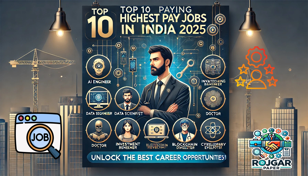 Top 10 highest paying jobs in India 2025